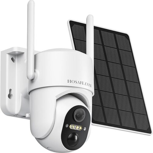 Kamery do domowego bezpieczeństwa na zewnątrz, bezprzewodowa kamera zewnętrzna WiFi, bezprzewodowe kamery bezpieczeństwa solarnego na zewnątrz, 360 PTZ, czujnik PIR, 2K HD, wodoodporność IP66