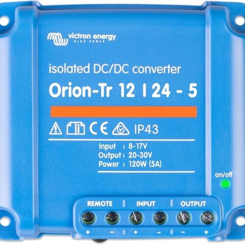 Victron Energy Orion-Tr IP43 12/24-Volt 5 amp 120-Watt Konwerter DC-DC, Izolowany