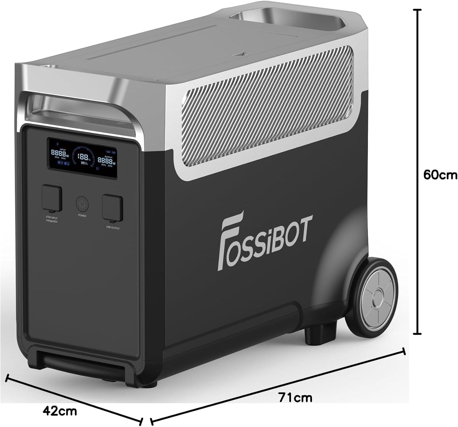 Bateria dodatkowa FOSSiBOT FB3840, akumulator LiFePO4 3840Wh do F3600 Pro, 6500 cykli, szybkie ładowanie - obrazek 3