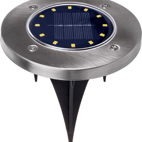 Maclean MCE318 Solarna lampa najazdowa ogrodowa LED IP44, 12 LED SMD, 4000K, Ni-MH 600 mAh, 0,7W