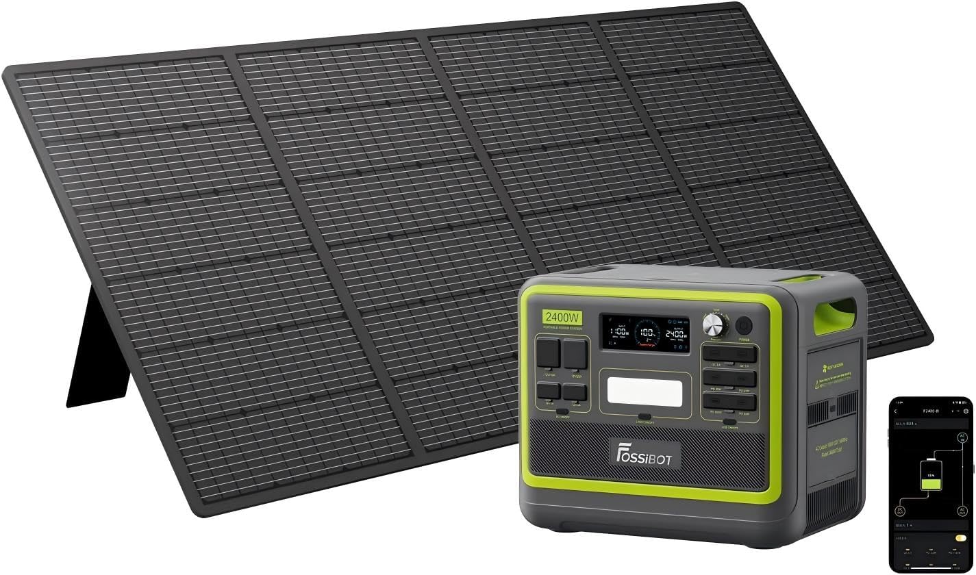 FOSSiBOT-Polska F2400 420W panel stacja zasilania, 2048Wh 2400W generator solarny, przenośna stacja zasilania, 5-letnia gwarancja - obrazek 2
