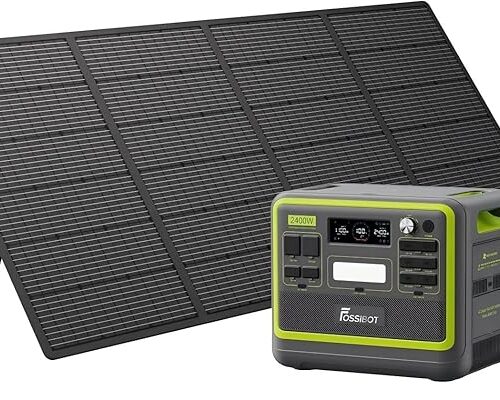 FOSSiBOT-Polska F2400 420W panel stacja zasilania, 2048Wh 2400W generator solarny, przenośna stacja zasilania, 5-letnia gwarancja