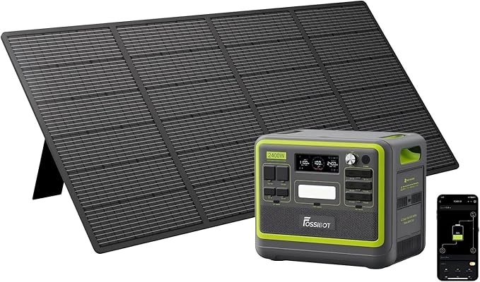 FOSSiBOT-Polska F2400 420W panel stacja zasilania, 2048Wh 2400W generator solarny, przenośna stacja zasilania, 5-letnia gwarancja