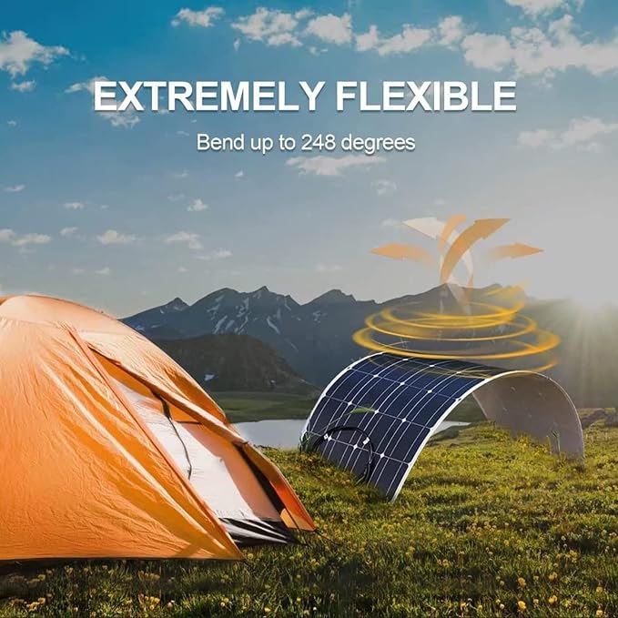 18V 2x300W 4x300W 6x300W Elastyczne panele słoneczne 600w Zestaw systemu solarnego Monokrystaliczny moduł ogniw słonecznych 12v 24v 40A do ładowarki akumulatorów poza siecią RV łódź przyczepa kempin - obrazek 5