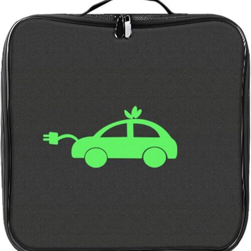 Torba Na Kable Ev,Organizowania Przewodów Samochodów Elektrycznych,Przenośny Kwadratowa Futerał, Wodoodporna Torba Na Kable,Kabel Do Ładowania Samochodu Elektrycznego,Czarna,Kiuiom