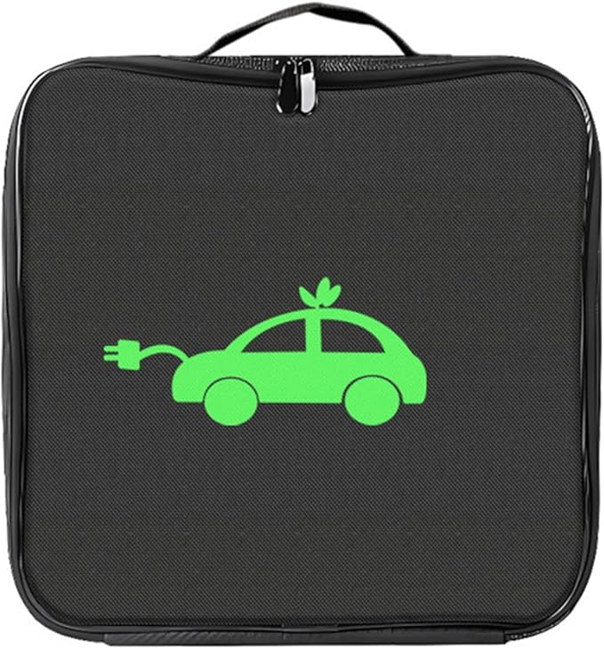 Torba Na Kable Ev,Organizowania Przewodów Samochodów Elektrycznych,Przenośny Kwadratowa Futerał, Wodoodporna Torba Na Kable,Kabel Do Ładowania Samochodu Elektrycznego,Czarna,Kiuiom