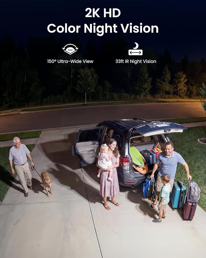 Reolink Solar Floodlight Cam, Bezprzewodowa Zewnętrzna Kamera Monitoringu 2K 150°, Oświetlenie Do 1000 Lm I Alarm Syreną, Reflektor Aktywowany Ruchem AI/PIR, Kolorowy Tryb Nocny, WiFi 6, IP66 - obrazek 5