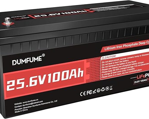 24V 100Ah Bateria Litowa LiFePO4, | Wbudowany BMS 100A, Moc 2560W, do 15000 Cykli, Idealna do Kampera, Fotowoltaiki, Systemów Off-Grid