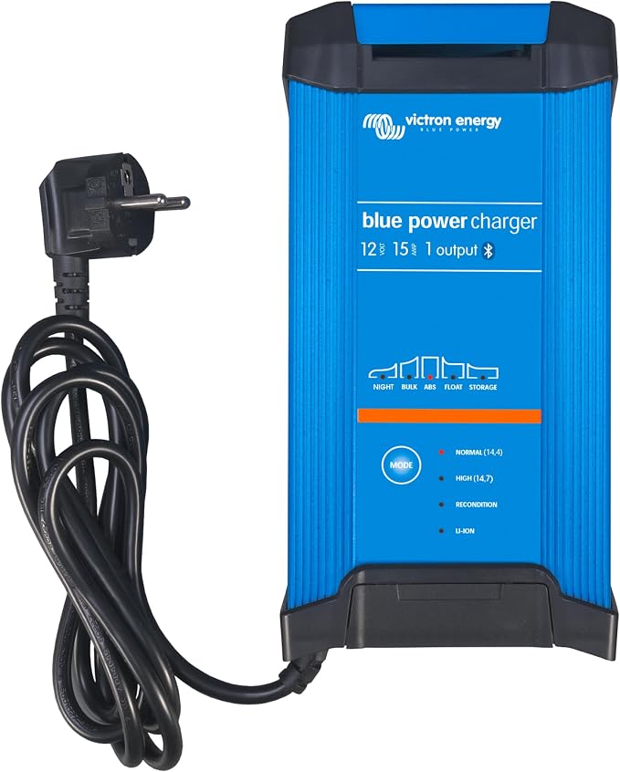 Ładowarka 15 A 12 V Victron Energy Blue Smart IP22 Bluetooth 12/15 1 Schuko