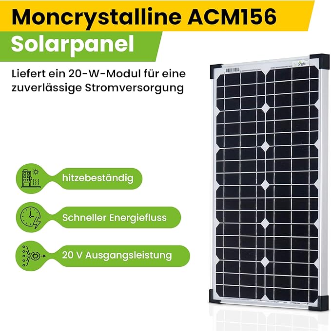 Offgridtec Mono panel słoneczny 20 W, 12 V - obrazek 5