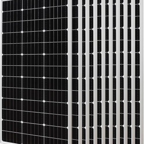 300 W Monokrystaliczny Panel Słoneczny Do Ładowarki Akumulatorów 12 V, Sztywny Panel Szklany Solarny 2-10 sztuk 150 W 300-1500 W Moduł Słoneczny Moduł Fotowoltaiczny Idealny Do Kam