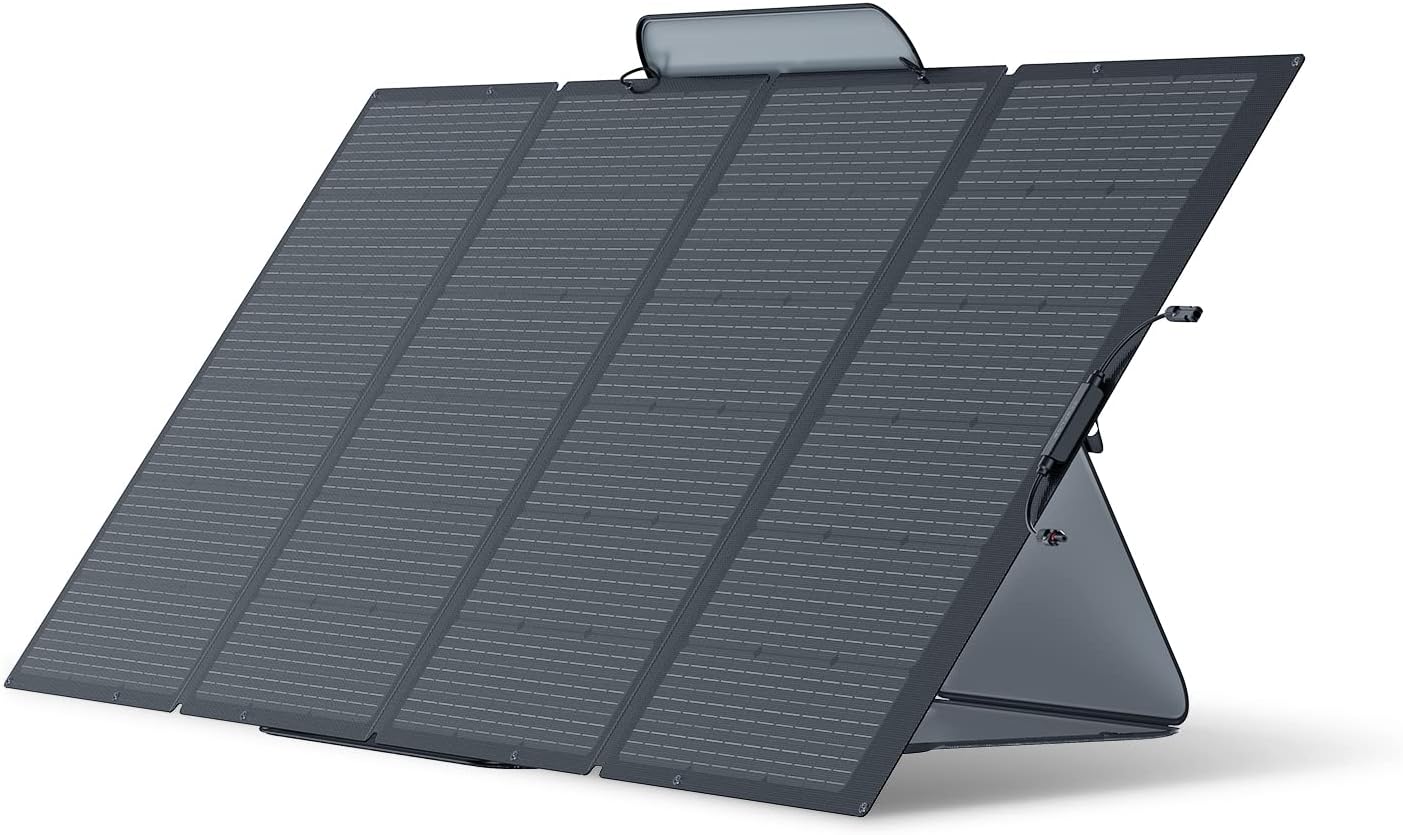EF ECOFLOW Ecoflow Panel Słoneczny 400 W, Składany moduł słoneczny do przenośnej elektrowni Delta Pro/Delta Max/Delta, Moduł fotowoltaiczny Układ słoneczny do ogrodu zewnętrznego Balkon Camping - obrazek 2