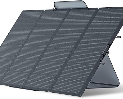 EF ECOFLOW Ecoflow Panel Słoneczny 400 W, Składany moduł słoneczny do przenośnej elektrowni Delta Pro/Delta Max/Delta, Moduł fotowoltaiczny Układ słoneczny do ogrodu zewnętrznego Balkon Camping