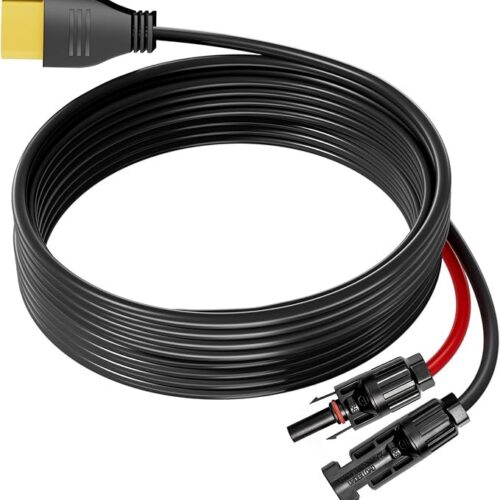 FOSSiBOT Wtyczka solarna na XT90, kabel 14AWG, kabel solarny XT90, przedłużacz, kompatybilny z 5 m, do FOSSiBOT F2400 F3600 Pro Powerstation