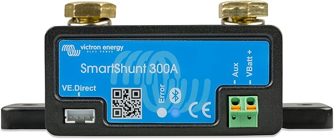 Victron Energy SmartShunt 300A 50mV Monitor Akumulatorów (Bluetooth) | Victron Bluetooth Smart Shunt ze szczegółowymi informacjami w aplikacji