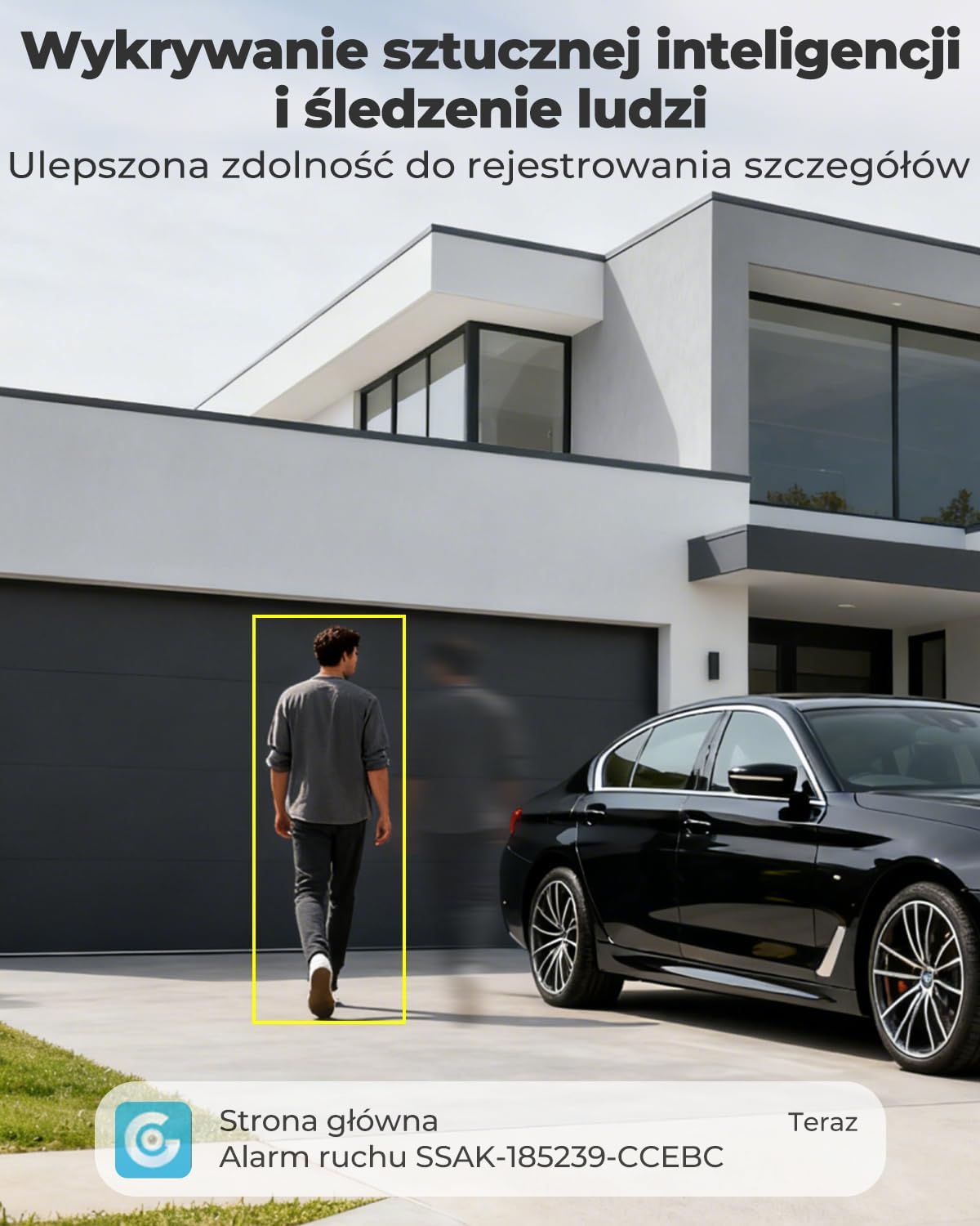 GENBOLT 2K AOV Kamera Zewnętrzna WiFi Solarna, Nagrywanie 24/7 | Kamera monitorująca PTZ 360°, 2,4/5GHz, Wykrywaniem AI 90FT, Automatyczne Śledzenie, Komunikacja Dwukierunkowa, IP66 - obrazek 4
