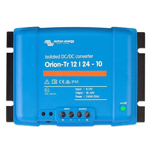 Victron Energy Orion-Tr IP43 12/24-Volt 10 amp 240-Watt Konwerter DC-DC, Izolowany