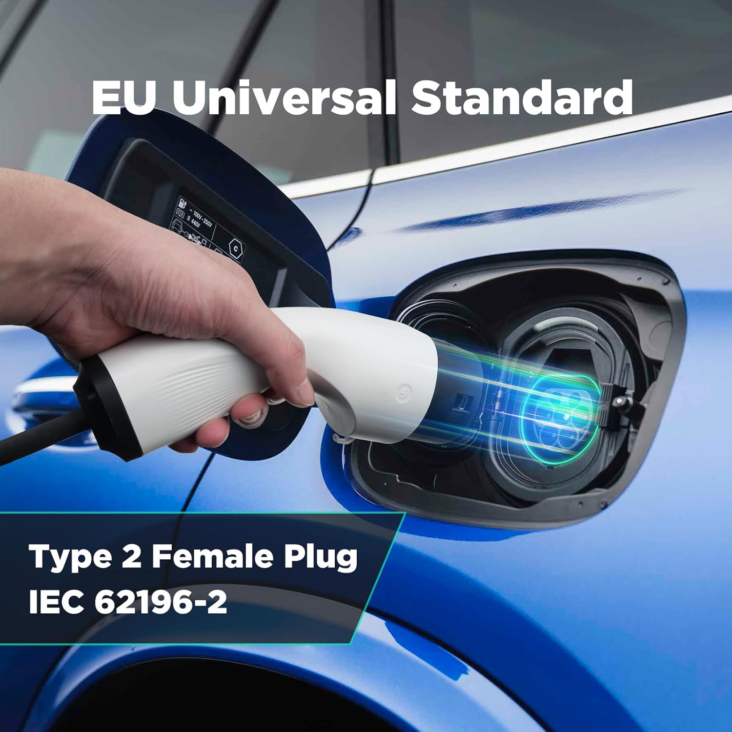 Przenośna stacja ładowania pojazdów elektrycznych typu 2 Schuko z torbą do wszystkich pojazdów elektrycznych i samochodów hybrydowych typu plug-in 3.6kW 10/13/16Amp 6 metrów, jednofazowa - obrazek 4