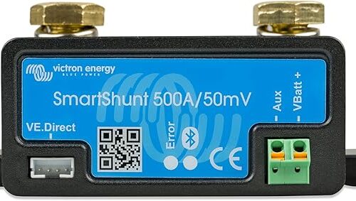 Victron Energy SmartShunt 500 amp Monitor Akumulatorów (Bluetooth) | Victron Smart Shunt z Bluetooth – szczegółowe informacje w aplikacji