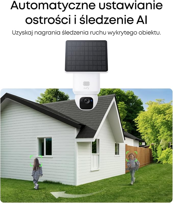 eufy eufyCam Solo E30, kamera do monitoringu zewnętrznego zasilana energią słoneczną, obrót 360°, śledzenie AI, jakość 2K, bezprzewodowa, kamera bezpieczeństwa eufy Outdoor - obrazek 5