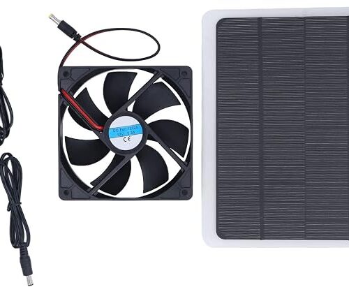 Wentylator solarny, 10 W, 12 V, efektywna dezodoryzacja, energooszczędny, przenośny solarny wentylator wyciągowy USB do domków dla zwierząt domowych, szklarni kamperów