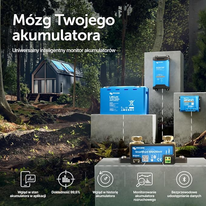 Victron Energy SmartShunt 500 amp Monitor Akumulatorów (Bluetooth) | Victron Smart Shunt z Bluetooth – szczegółowe informacje w aplikacji - obrazek 2