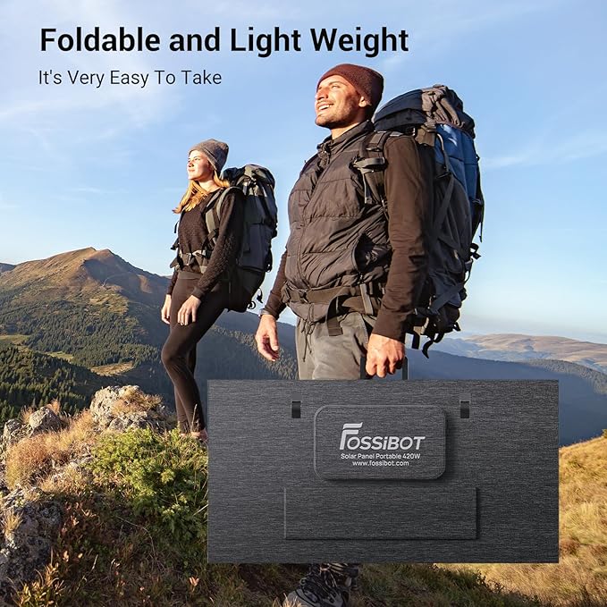 FOSSiBOT - PL | DYSTRYBUCJA | SP420 | 420W | Panel solarny | MC4 | do przenośnej stacji zasilania F2400 F3600 - obrazek 3