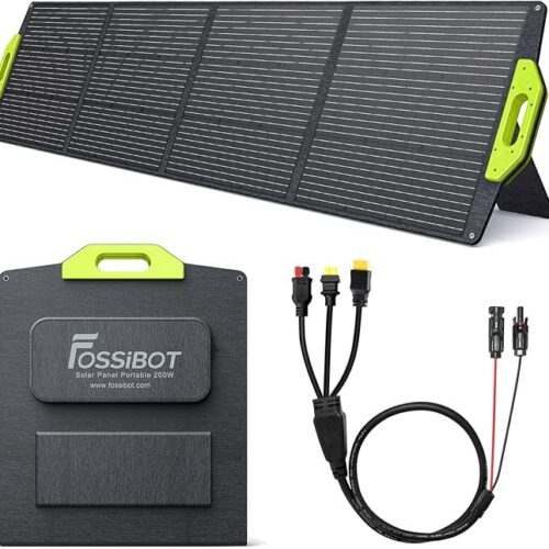 FOSSIBOT-Polska VAT 23% SP200 panel słoneczny 200W, składany moduł solarny do przenośnych generatorów solarnych