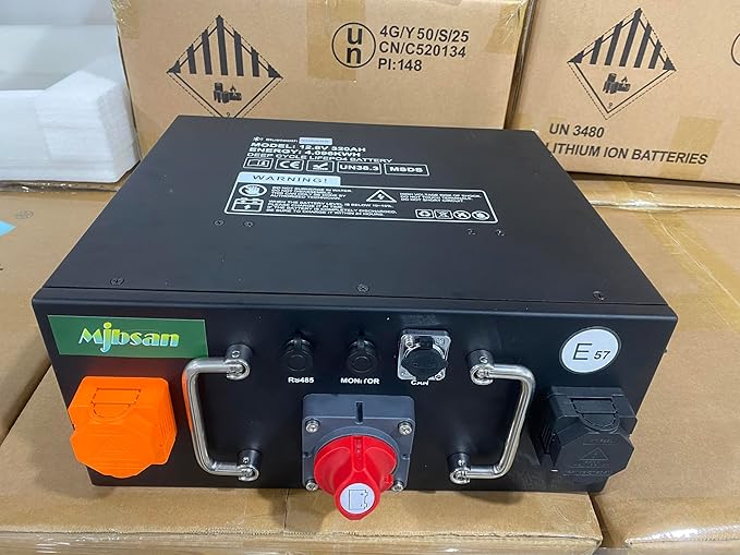 Akumulator LiFePO4 12 V, 320 Ah, certyfikat ECE R10 z wbudowanym BMS 250 A, ochrona przed niską temperaturą, 12000 cykli i 10-letnia żywotność, do przyczep kempingowych, instalacji solarnych - obrazek 2
