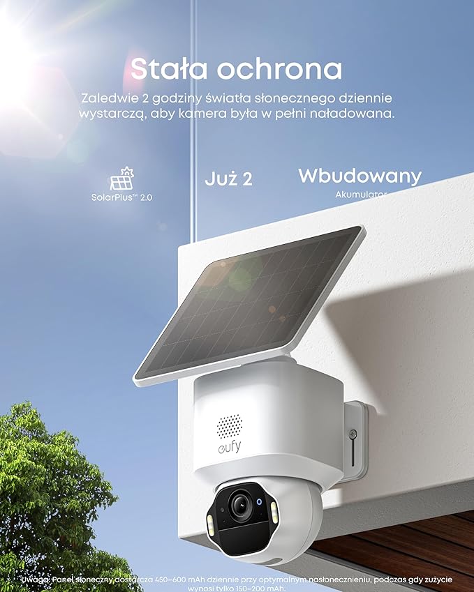 eufy SoloCam E42, kamera do monitoringu zewnętrznego 4K, HomeBase S380, zasilanie solarne, śledzenie ruchu AI, stroboskop, funkcja panoramowania i pochylania, wykrywanie twarzy | 360° obracanie AI śledzenie, stroboskop, bezprzewodowe, HomeBase S380, zestaw 4-CAM - obrazek 6