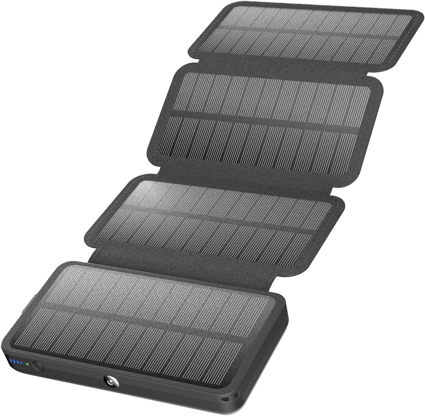 Solar Charger 22.5W Fast Charging - A ADDTOP Solar Power Bank - Portable Phone Battery with 4 Solar Panels PDQC 3.0 External Battery Pack with 2 USB-A Out & 1 USB-C Out/In for Phones Tablets - obrazek 2