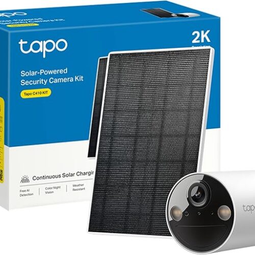 TP-Link Tapo C410 KIT | Zestaw kamery 2K QHD na baterie ze stacją Tapo H200 | Pełnokolorowy tryb nocny | AI detekcja | Dwukierunkowa komunikacja | Kompatybilność z Alexa i Google Home