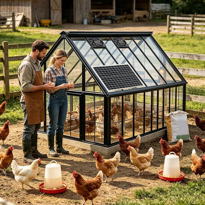 Wentylator Solarny 16W Energooszczędna Cicha Wentylacja | Wentylator wyciągowy zasilany energią słoneczną na zewnątrz do Stodoły, Patio, Podwórka, Kampera, Szopy, Garażu, Warsztatu - obrazek 2