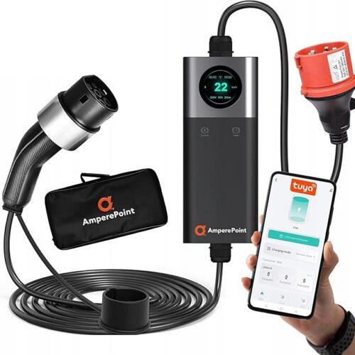 Przenośna Stacja Ładowania Samochodu Hybrydy Typ 2 Ampere Point 32A Q 22Kw