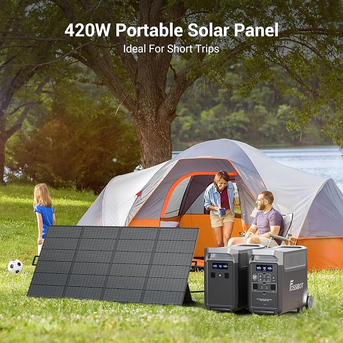 FOSSiBOT - PL | DYSTRYBUCJA | SP420 | 420W | Panel solarny | MC4 | do przenośnej stacji zasilania F2400 F3600 - obrazek 2