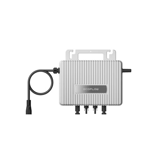 EcoFlow Stream mikrofalownik 800 W, 0% VAT, inteligentny falownik solarny WLAN do elektrowni balkonowej, falownik PV do 2 paneli słonecznych, wodoszczelność IP67, zintegrowane sterowanie MPPT